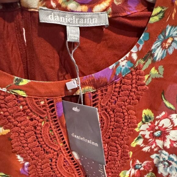 DANIEL RAINN Stitch Fix Burnt Orange Quin Sleeveless Top - Picture 3 of 5